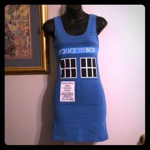 Dr. Who Police Box Tank Dress